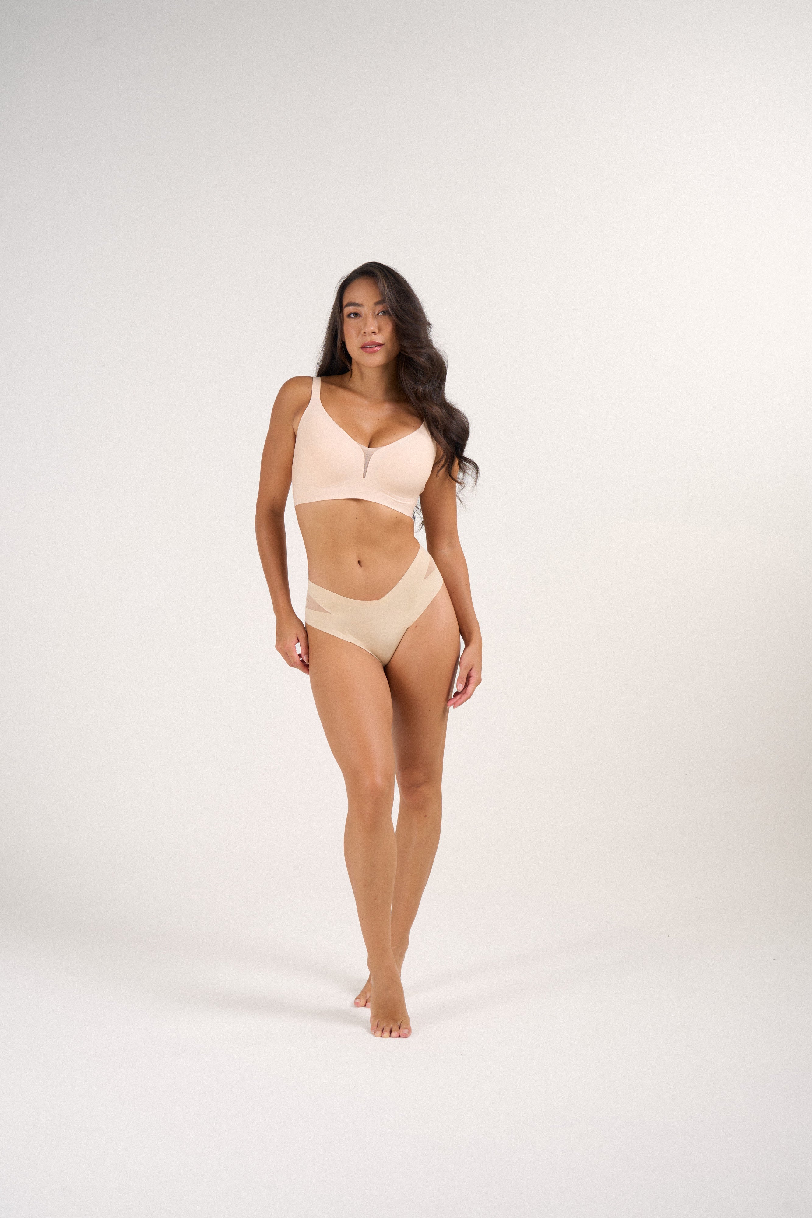 V-Neck Mesh-BH mit Support & Lift