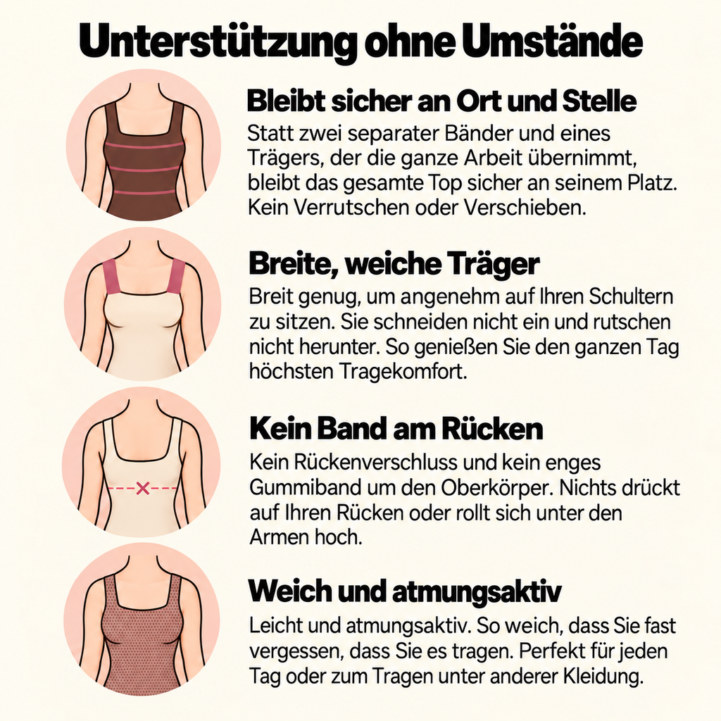 Margot’s Comfort-Top mit integriertem BH