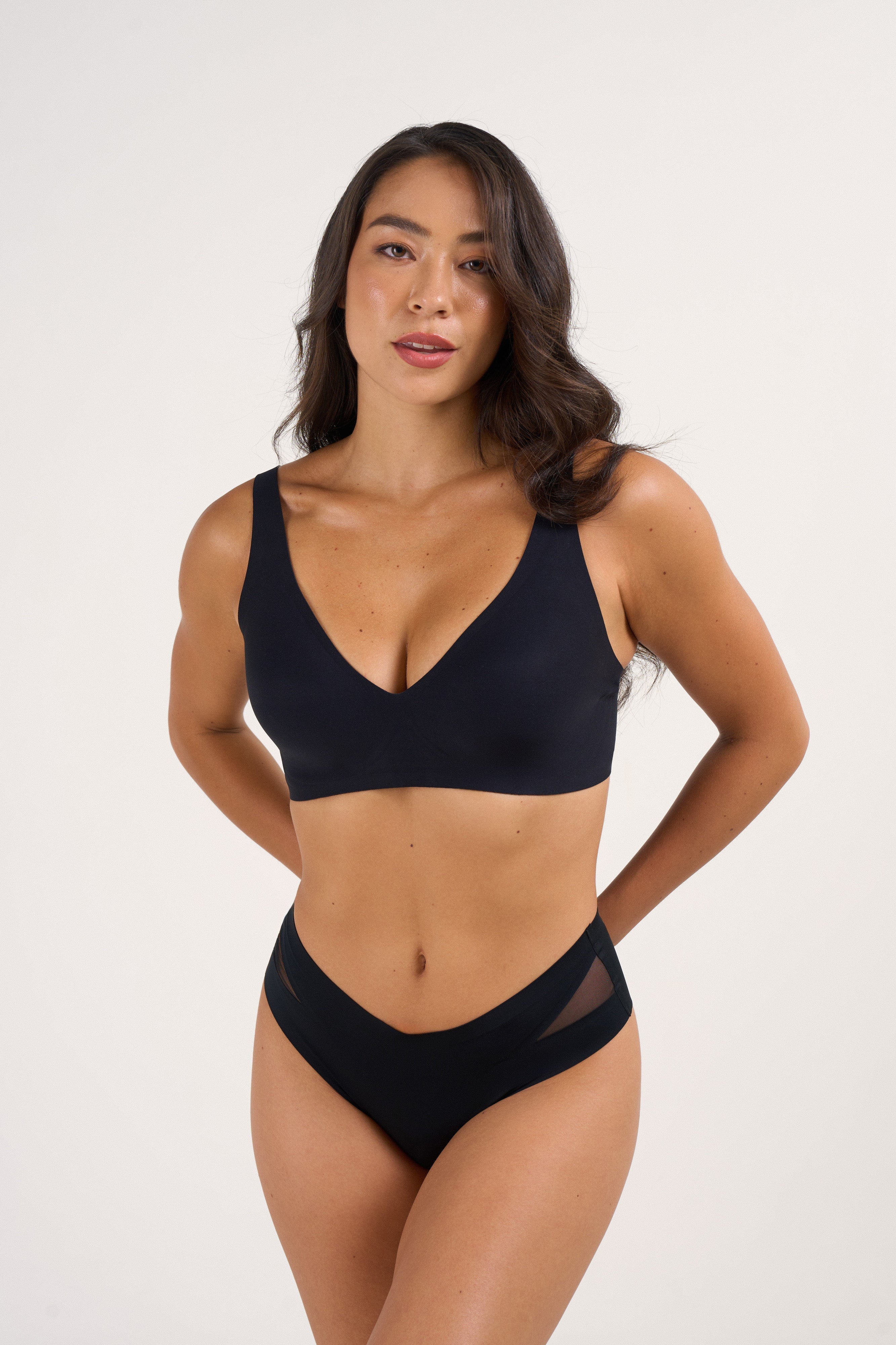 Deep-V Push-up BH ohne Bügel mit nahtlosem Jelly-Support