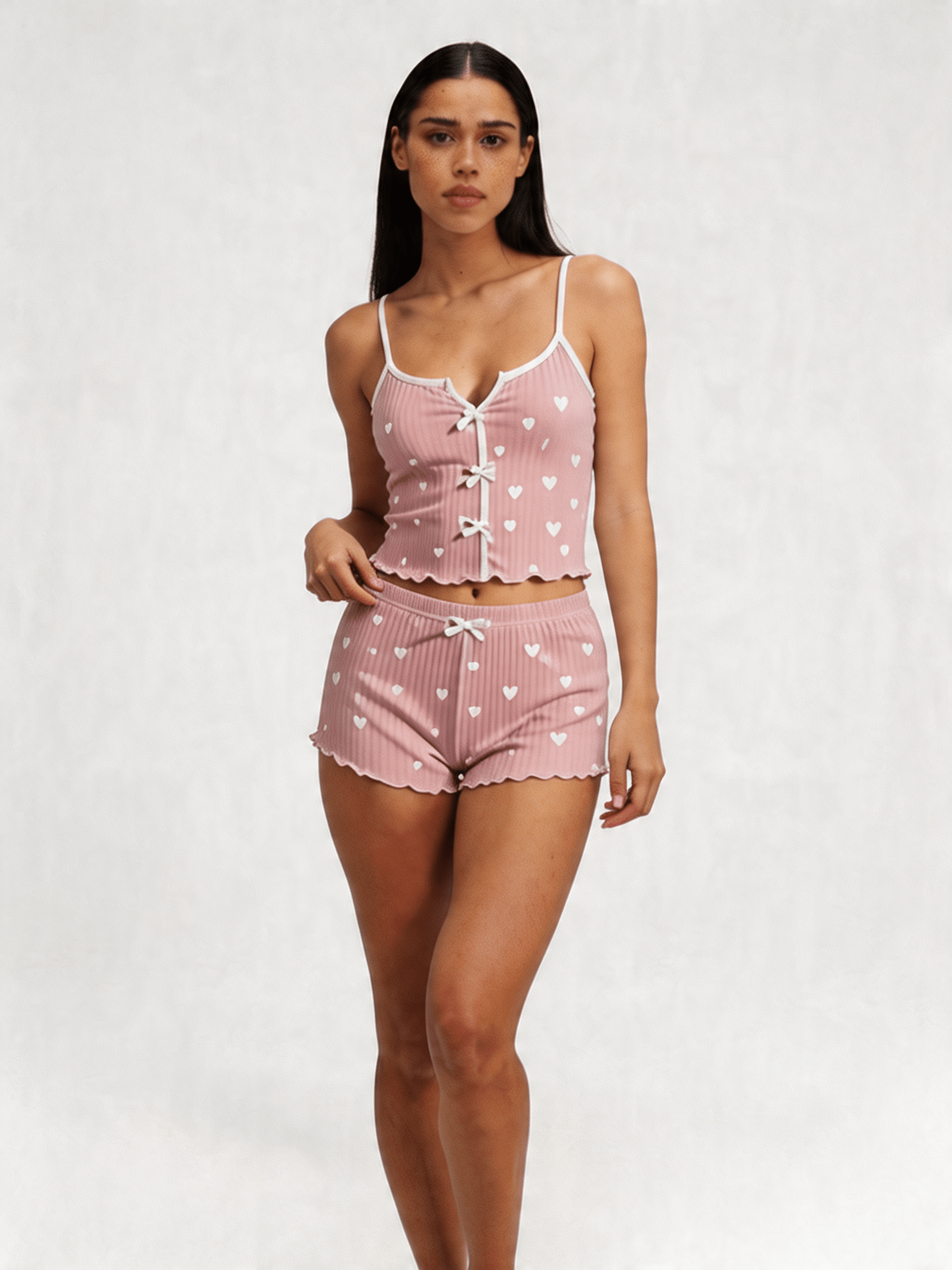 Ribbed Cami Pajama Set