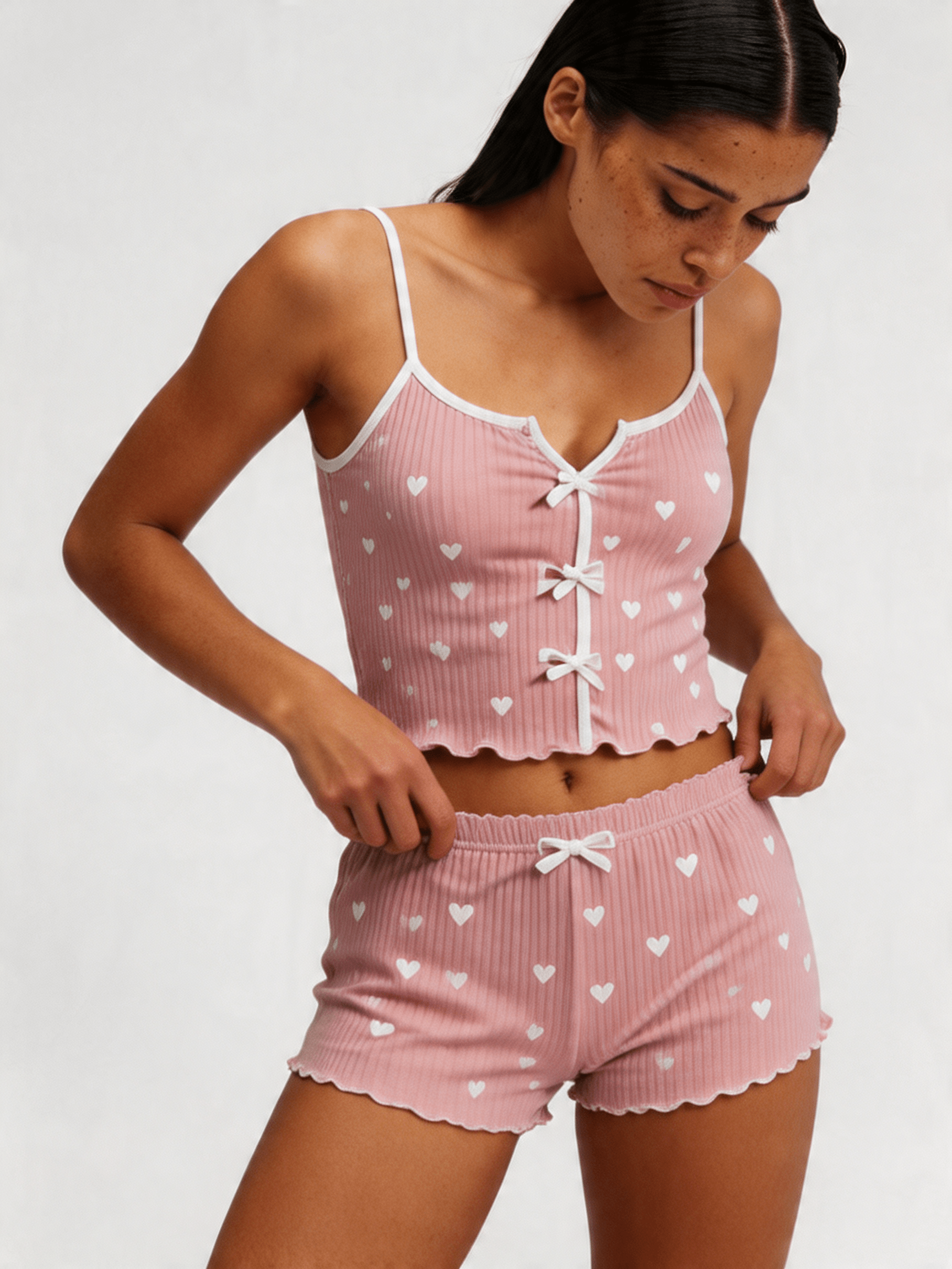 Ribbed Cami Pajama Set